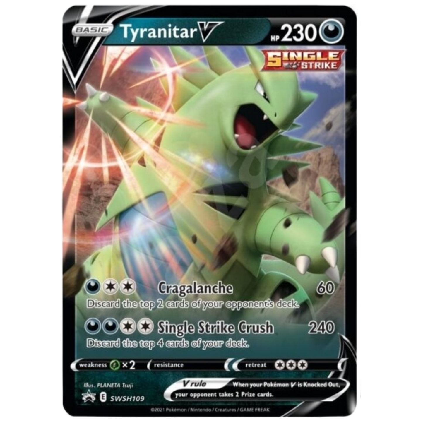 Tyranitar V 2021 Tin